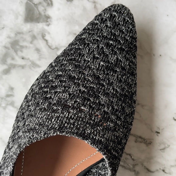 ZARA | Metallic knit pointed flats - Picture 6 of 12